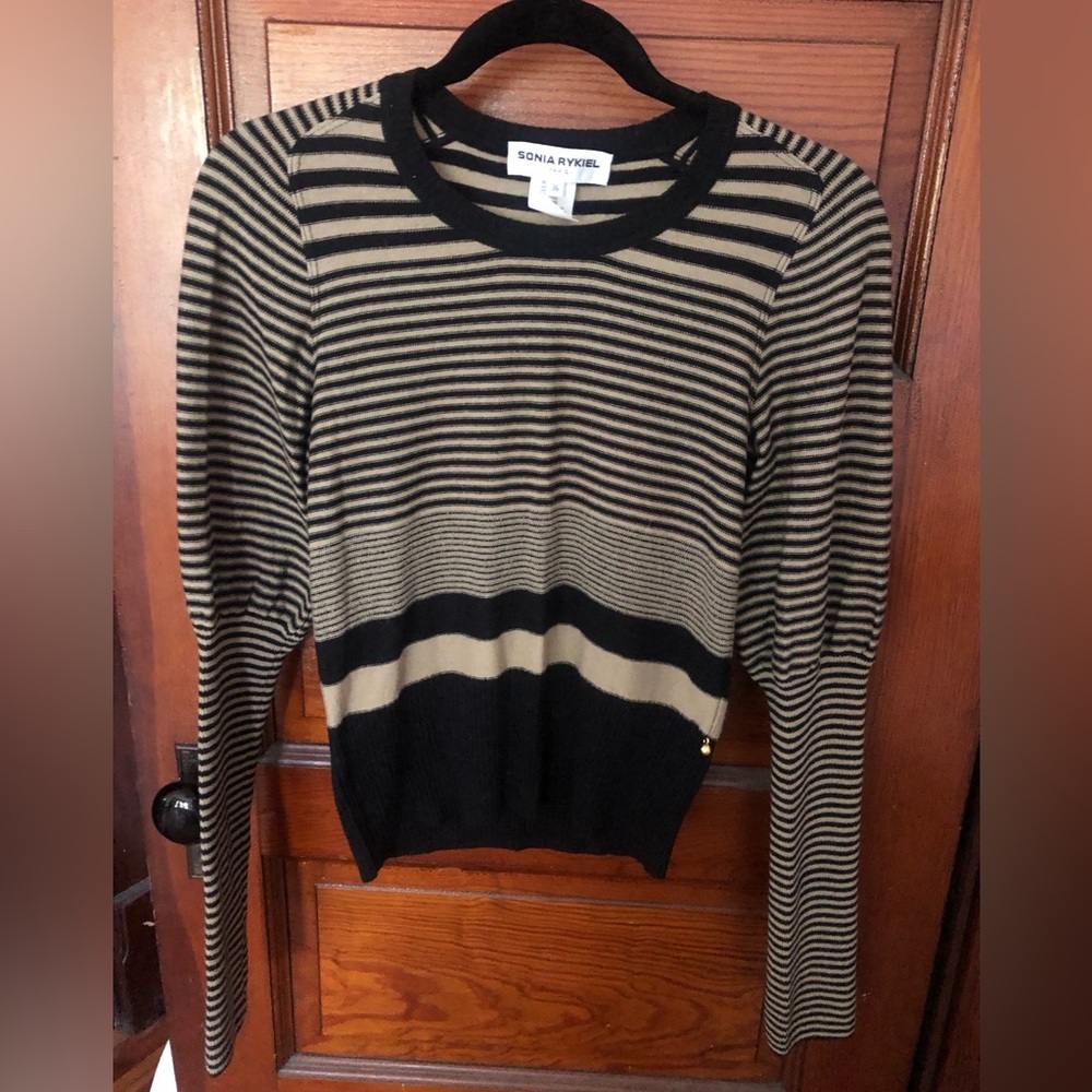 Vintage 90s Sonia Rykiel Wool/Cashmere Striped Sweater